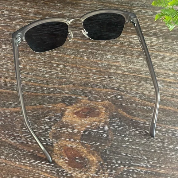 Cole Haan Mens Polarized Sunglasses Partial Frame Matte Grey Accessories - Picture 4 of 15